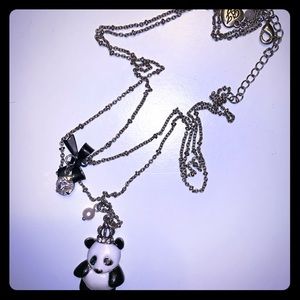 Betsey Johnson panda necklace